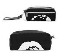 Cmagnifico Aloha Hand HawaiiStationery - Estuche de piel para lápices, para oficina y escuela, bolsa de viaje de negocios o pequeña caja de herramientas, bolsa de maquillaje, Estilo:, 20*10*5.5cm,