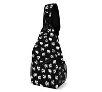 Cmagnifico Bolsa cruzada, bolsa de pecho de pollito de cáscara de huevo, bolsa bandolera para viajes, compras, deportes, perro, 38x20cm