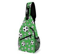 Cmagnifico Bolsa cruzada, bolsa de pecho de pollo de colores extraños, bolsa bandolera para viajes, compras, deportes, Balón de fútbol, 38x20cm