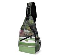 Cmagnifico Bolsa cruzada, bolsa de pecho para campo de golf, bolsa bandolera para viajes, compras, deportes, Estilo:, 38x20cm