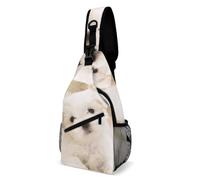 Cmagnifico Bolsa cruzada, bonita bolsa de pecho para perro maltés, bolsa bandolera para viajes, compras, deportes, Estilo:, 38x20cm