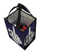 Cmagnifico Bolsa de almuerzo de calavera de dedo medio con bolsillos exteriores, bolsa de almuerzo para el trabajo, picnic, viajes