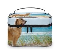 Cmagnifico Bolsa de cosméticos, bolsa de maquillaje Yorkshire Terrier, bolsa de aseo de viaje de cuero para mujer, Estilo-3, 25x18x15cm