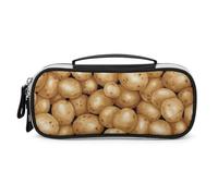 Cmagnifico Bolsa de cosméticos portátil de poliuretano, bolsa de papelería para patatas frescas, se utiliza como estuche para lápices para oficina y escuela, bolsa de viaje de negocios o caja de