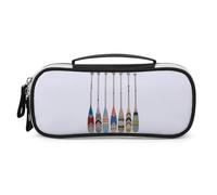 Cmagnifico Bolsa de cosméticos portátil de poliuretano, bolsa de papelería para remo de canoa, se utiliza como estuche para lápices para oficina y escuela, bolsa de viaje de negocios o caja de
