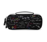 Cmagnifico Bolsa de cosméticos portátil de poliuretano, bolsa para bolígrafos, matemáticas lineales, educación, papelería, se utiliza como estuche para lápices para oficina y escuela, bolsa de viaje