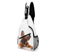 Cmagnifico Bolso cruzado, pata de bulldog francés y bolsa de pecho para perro, bolsa bandolera para viajes, compras, deportes