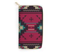 Cmagnifico Cartera de cuero, calavera de Dia De Los Muertos, tamaño pequeño y gran capacidad, fácil de transportar, Estilo-1, 19.7x10.5cm, Moderno