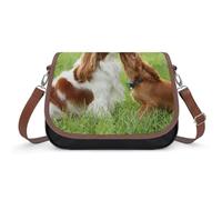 Cmagnifico Cavalier King Charles Spaniel - Bolso bandolera de cuero para mujer, para viajes, trabajo, uso diario