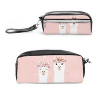 Cmagnifico Estuche de cuero para lápices, bonita bolsa de papelería para oficina y escuela, bolsa de viaje de negocios o caja de herramientas pequeña, bolsa de maquillaje, Estilo:, 20*10*5.5cm,