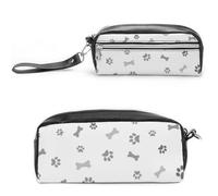 Cmagnifico Estuche de piel para lápices, bolsa de papelería para oficina y escuela, bolsa de viaje de negocios o caja de herramientas pequeña, bolsa de maquillaje, Estilo:, 20*10*5.5cm, Estuche para