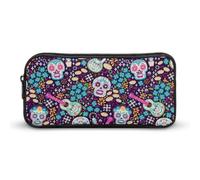 Cmagnifico Estuche para lápices, bolsa de papelería mexicana para oficina y escuela, bolsa de viaje de negocios o caja de herramientas pequeña, bolsa de maquillaje para niñas, Estilo:, 22*12*5cm,