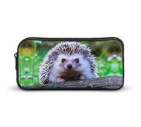 Cmagnifico Estuche para lápices, bonita bolsa de papelería de erizo que se utiliza como estuche para oficina y escuela, bolsa de viaje de negocios o caja de herramientas pequeña, bolsa de maquillaje