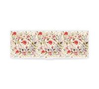 Cmagnifico Estuche para lápices, diseño de amapolas y flores, caja de papelería simple, 19,5 x 6,8 x 3 cm, Estilo:, Talla única, Estuche para lápices
