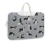 Cmagnifico Funda de piel para laptop, fundas para laptop Boston Terrier Dog