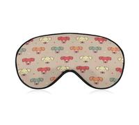 Cmagnifico Máscara de ojos de tela suave, bonita máscara de dormir Jack Russell Terrier, máscara de ojos para dormir con diadema ajustable para hombres y mujeres