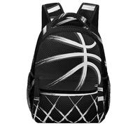 Cmagnifico Mochila casual de tela Oxford duradera, mochila de baloncesto, bolsa universitaria para niños, niñas, viajes, deportes
