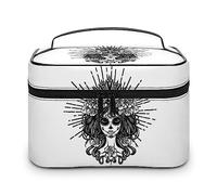 Cmagnifico Neceser de viaje de cuero para mujer con diseño floral para tartas y teteras, Estilo-2-1, 25x18x15cm
