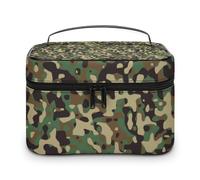 Cmagnifico Neceser de viaje de cuero para mujer, neceser de maquillaje de perro carlino, Estilo:, 25x18x15cm