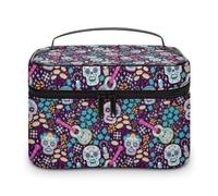 Cmagnifico Neceser de viaje de piel para mujer, diseño de Zombies Dead Men Walking Body at Night, Estilo-3, 25x18x15cm