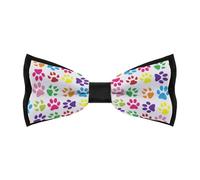 Cmagnifico Pajarita preatada para hombre, bonita pajarita Corgi, corbatín ajustable para fiestas, Pata de perro, Taille unique