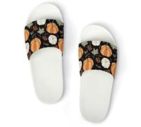 Cmagnifico Pantuflas antideslizantes, deslizadores de cerdo rosa para hombres y mujeres, toboganes de ducha, Blanco Estilo 2, 42 2/3 EU
