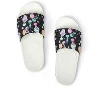 Cmagnifico Pantuflas antideslizantes, deslizadores de cerdo rosa para hombres y mujeres, toboganes de ducha, Estilo blanco, 39 2/3 EU