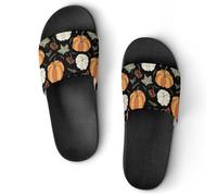 Cmagnifico Pantuflas antideslizantes, deslizadores de cerdo rosa para hombres y mujeres, toboganes de ducha, Estilo negro 2, 42.5 EU