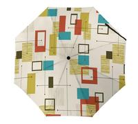 Cmagnifico Paraguas plegable, paraguas moderno de mediados de siglo, paraguas de viaje resistente al viento y a la lluvia, Moderno de mediados de siglo, Manual