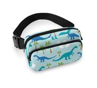 Cmagnifico Riñonera ajustable con diseño de dinosaurios de anime, para correr, caminar, senderismo, ver imagen, 20x13cm