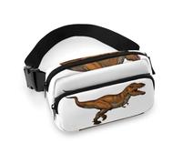 Cmagnifico Riñonera ajustable con diseño de dinosaurios para correr, caminar, senderismo, ver imagen, 20x13cm
