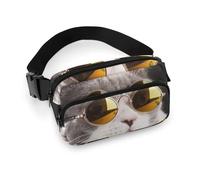 Cmagnifico Riñonera ajustable para gatos, para correr, caminar, senderismo, ver imagen, 20x13cm