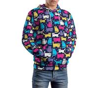 Cmagnifico Sudaderas unisex, Funky Cats Funny Sushi Funny Ladybug Funny English Bulldog Golden Retriever Dog Green Camouflage Pattern Hoodie Sudadera con Capucha de Manga Larga Casual con Bolsillos