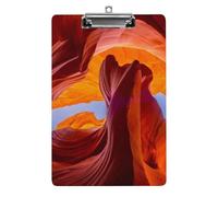 Cmagnifico Tablero de clip A4, portapapeles de Antelope Canyon, portapapeles acrílicos para oficina, escuela
