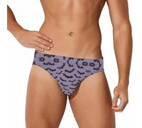 Cmagnifico Traje de baño para hombre, diseño de bandera de carrera, traje de baño deportivo, ropa interior sexy para verano, surf, playa, Bonito murciélago, L