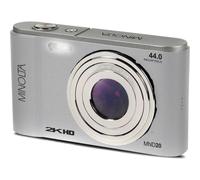 Minolta Cámara Digital MND20 de 44 MP, Video Ultra HD de 2.7 K, Zoom Digital de 16X, estabilización antivibración, lapso de Tiempo, detección de rostros, Pantalla LCD de 2.9 Pulgadas, cámara compacta