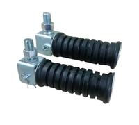 CMBMHGETEE Reposapiés Motocicleta Estriberas 1 Par Estriberas Traseras Universales Motocicleta Reposapiés Rosca 10mm Pegs Moto Reposapiés