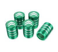 CMBPD 5 Unidades Tapones Válvula Neumático Coche Aleación Aluminio, para Citroen C2 2003-2009, Junta Goma Hermética Cubierta Vástago Rueda Textura Antideslizante Accesorios Decoración,F