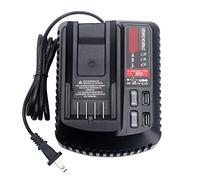 CMCB104 V20 - Cargador rápido de repuesto para baterías compactas de litio Craftsman de 20 V máx CMCB102 CMCB202 CMCB204 CMCB206 CMCB209 con 2 puertos USB