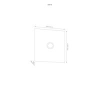 CMD Placa para timbre Grande de acero inoxidable