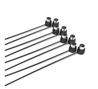 CME Pack de 4 Cables MIDI - 60 cm, DIN de 5 Pines, Perfil Bajo, Conectores Ultrafinos Angulados a 45° en Espejo para Espacios Reducidos, Ideal para Interfaces MIDI, Pedaleras y Teclados