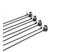 CME Pack de 4 Cables MIDI TRS - TRS Tipo A de 3,5 mm (1/8") a DIN de 5 Pines, 90 cm, Perfil Bajo, Conectores Ultrafinos en Ángulo Recto para Espacios Reducidos, Ideal para Sintetizadores y Pedaleras
