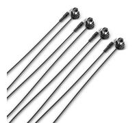 CME Pack de 4 Cables MIDI TRS - TRS Tipo A Recto de 3,5 mm (1/8") a DIN de 5 Pines Angulado, 90 cm, Ideal para Espacios Reducidos y Conexiones de Patch