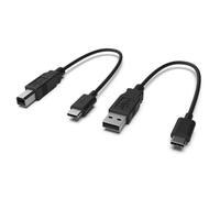 CME Pack de Cables USB-B OTG para WIDI Uhost (2 Unidades) - USB-B OTG a USB-C y USB-A a USB-C para Conectar Dispositivos MIDI y Ordenadores