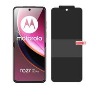 Cmeilau Protector de Pantalla de Privacidad+Protector de Lente de Cámara para Motorola Razr 50 Ultra (2024), Película Flexible Anti-Espía Dureza 9H (B Set, For Motorola Razr 50 (2024))