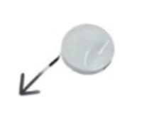 CMGGMKEZDP Coche para Kia para Sportage 2010 2011 2012 2013 2014 Paragolpes Delantero Tapa De Gancho De Remolque Capuchón 88517-4T000 Cubierta Gancho Remolque(Blanco)