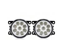 CMGGMKEZDP Faro Antiniebla LED Para Para Figo Para Ranger Para Taurus Para Explorer Luz antiniebla trasera del coche(9 Yellow LEDs)