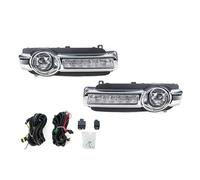 CMGGMKEZDP Para Mitsubishi Para Montero V98 Para Pajero V97 V93 V95 Parachoques Delantero Luz Antiniebla Con Cubierta Cable Ensamblaje Parrilla DRL Faros antiniebla(1 Set DRL)