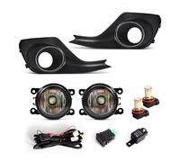CMGGMKEZDP Parachoques Delantero Ensamble De Lámpara De Niebla Con Cubierta Rejilla Bezuelo Kit 12V Para Suzuki Para Swift 2018 2019 Faros antiniebla(Fog2 White)