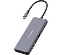 VERBATIM 32154 - Estación de acoplamiento, USB-C, 14 puertos